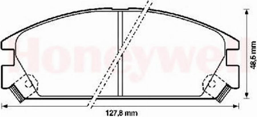 BENDIX 572288B - Kit pastiglie freno, Freno a disco autozon.pro