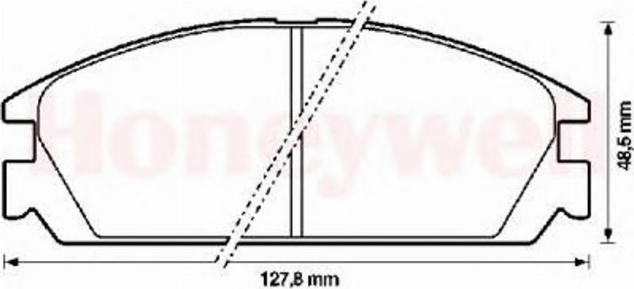 BENDIX 572287B - Kit pastiglie freno, Freno a disco autozon.pro