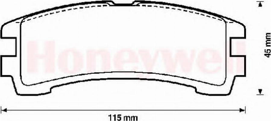 BENDIX 572234B - Kit pastiglie freno, Freno a disco autozon.pro