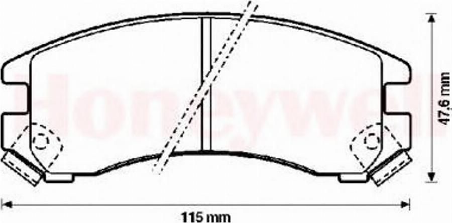 BENDIX 572236B - Kit pastiglie freno, Freno a disco autozon.pro