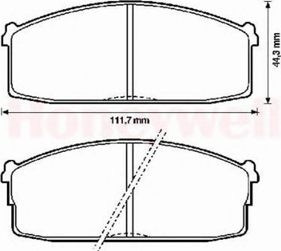 BENDIX 572230B - Kit pastiglie freno, Freno a disco autozon.pro