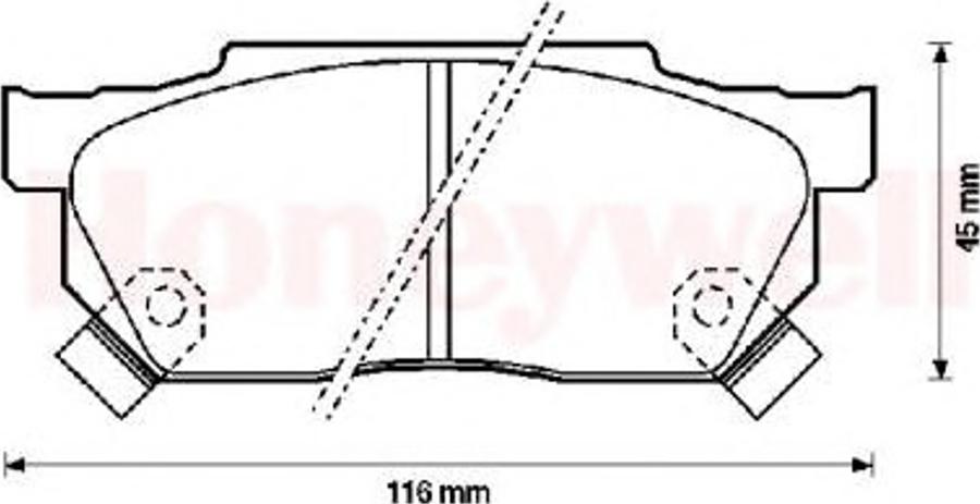 BENDIX 572238B - Kit pastiglie freno, Freno a disco autozon.pro