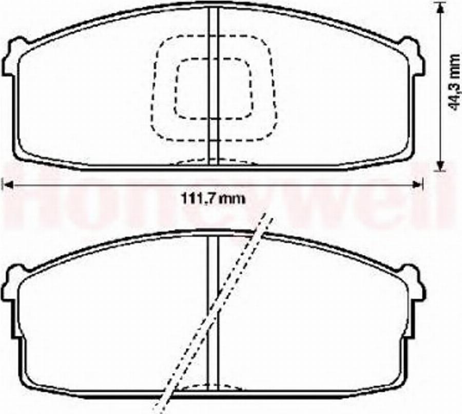 BENDIX 572232B - Kit pastiglie freno, Freno a disco autozon.pro