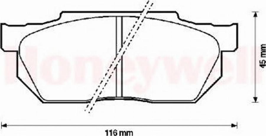 BENDIX 572237B - Kit pastiglie freno, Freno a disco autozon.pro