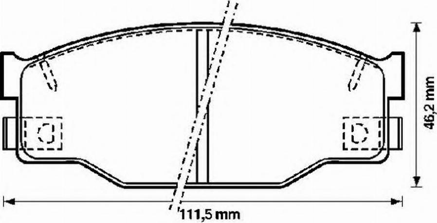 BENDIX 572227B - Kit pastiglie freno, Freno a disco autozon.pro