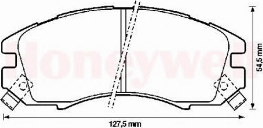 BENDIX 572275B - Kit pastiglie freno, Freno a disco autozon.pro