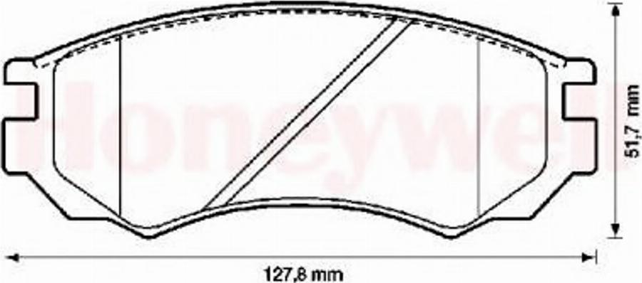 BENDIX 572276B - Kit pastiglie freno, Freno a disco autozon.pro