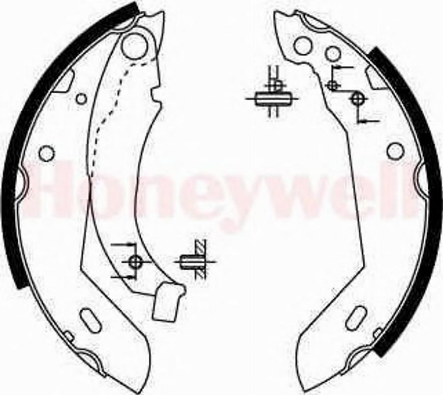 BENDIX 361313 B - Kit ganasce freno autozon.pro