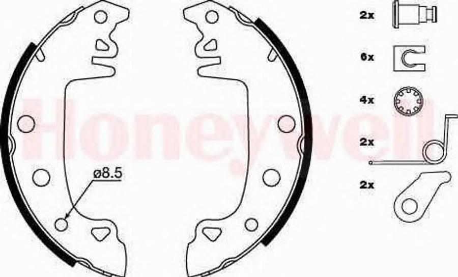 BENDIX 362303B - Kit ganasce freno autozon.pro