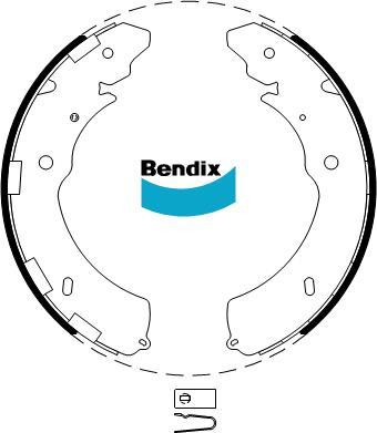 BENDIX BS5018 - Kit ganasce freno autozon.pro