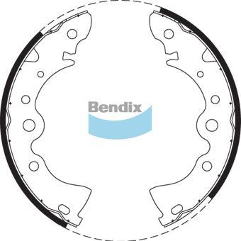 BENDIX BS1598 - Kit ganasce freno autozon.pro