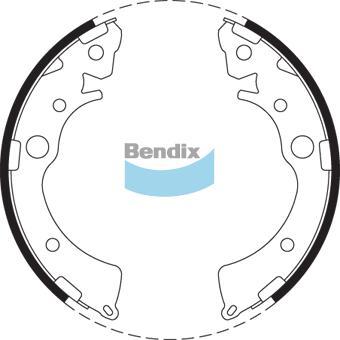 BENDIX BS1692 - Kit ganasce freno autozon.pro