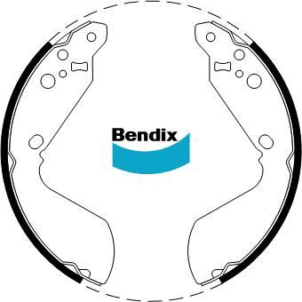 BENDIX BS1735 - Kit ganasce freno autozon.pro