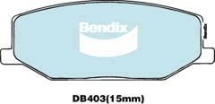 BENDIX DB403 GCT - Kit pastiglie freno, Freno a disco autozon.pro