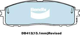 BENDIX DB413 GCT - Kit pastiglie freno, Freno a disco autozon.pro