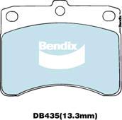 BENDIX DB435 GCT - Kit pastiglie freno, Freno a disco autozon.pro