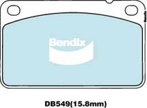 BENDIX DB549 GCT - Kit pastiglie freno, Freno a disco autozon.pro