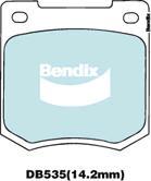 BENDIX DB535 GCT - Kit pastiglie freno, Freno a disco autozon.pro