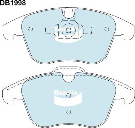 BENDIX DB1998 4WD - Kit pastiglie freno, Freno a disco autozon.pro