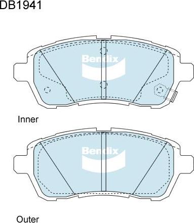 BENDIX DB1941 4WD - Kit pastiglie freno, Freno a disco autozon.pro