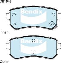 BENDIX DB1943 GCT - Kit pastiglie freno, Freno a disco autozon.pro