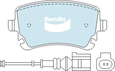 BENDIX DB1956 MKT - Kit pastiglie freno, Freno a disco autozon.pro