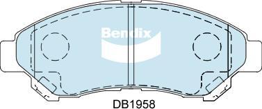 BENDIX DB1958 4WD - Kit pastiglie freno, Freno a disco autozon.pro