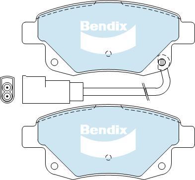 BENDIX DB1968 GCT - Kit pastiglie freno, Freno a disco autozon.pro