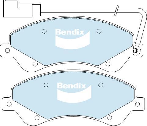 BENDIX DB1967 MKT - Kit pastiglie freno, Freno a disco autozon.pro