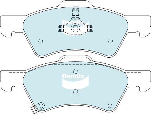 BENDIX DB1901 GCT - Kit pastiglie freno, Freno a disco autozon.pro