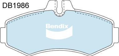 BENDIX DB1986 EURO+ - Kit pastiglie freno, Freno a disco autozon.pro