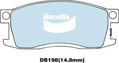 BENDIX DB198 GCT - Kit pastiglie freno, Freno a disco autozon.pro