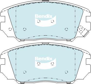 BENDIX DB1924 GCT - Kit pastiglie freno, Freno a disco autozon.pro