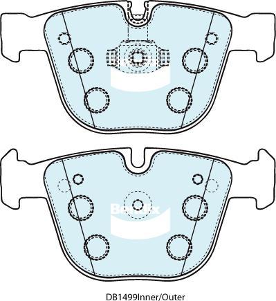 BENDIX DB1499 MKT - Kit pastiglie freno, Freno a disco autozon.pro