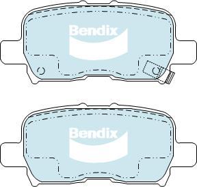 BENDIX DB1440 GCT - Kit pastiglie freno, Freno a disco autozon.pro