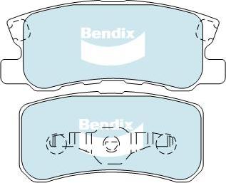 BENDIX DB1464 4WD - Kit pastiglie freno, Freno a disco autozon.pro