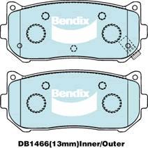 BENDIX DB1466 GCT - Kit pastiglie freno, Freno a disco autozon.pro