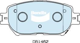 BENDIX DB1462 MKT - Kit pastiglie freno, Freno a disco autozon.pro