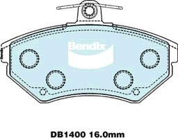 BENDIX DB1400 MKT - Kit pastiglie freno, Freno a disco autozon.pro