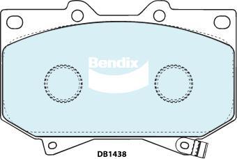 BENDIX DB1438 MKT - Kit pastiglie freno, Freno a disco autozon.pro