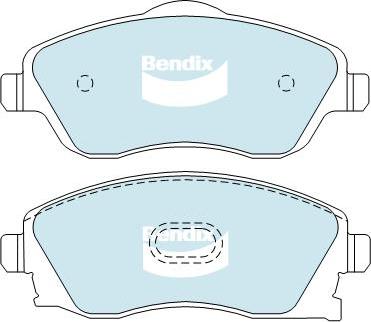 BENDIX DB1471 GCT - Kit pastiglie freno, Freno a disco autozon.pro