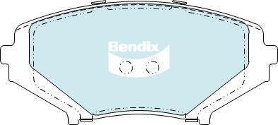 BENDIX DB1513 GCT - Kit pastiglie freno, Freno a disco autozon.pro