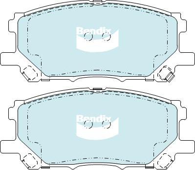 BENDIX DB1517 GCT - Kit pastiglie freno, Freno a disco autozon.pro