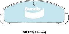 BENDIX DB153 GCT - Kit pastiglie freno, Freno a disco autozon.pro