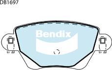 BENDIX DB1697 GCT - Kit pastiglie freno, Freno a disco autozon.pro