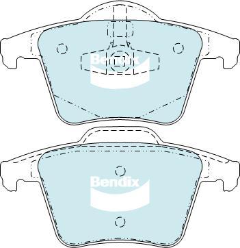 BENDIX DB1659 4WD - Kit pastiglie freno, Freno a disco autozon.pro