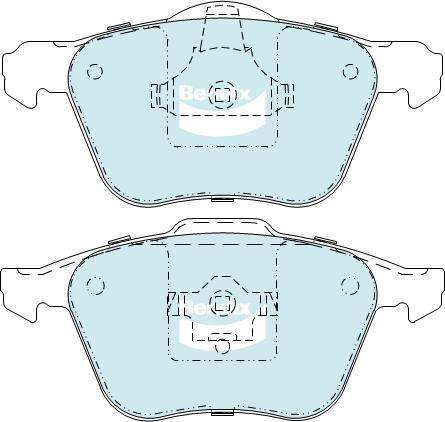 BENDIX DB1658 4WD - Kit pastiglie freno, Freno a disco autozon.pro