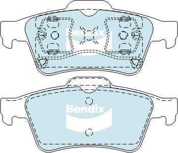 BENDIX DB1665 GCT - Kit pastiglie freno, Freno a disco autozon.pro