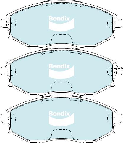 BENDIX DB1688 GCT - Kit pastiglie freno, Freno a disco autozon.pro