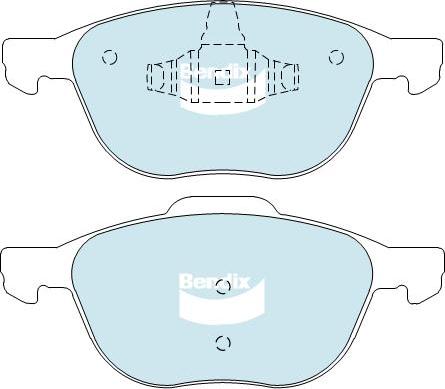 BENDIX DB1679 MKT - Kit pastiglie freno, Freno a disco autozon.pro